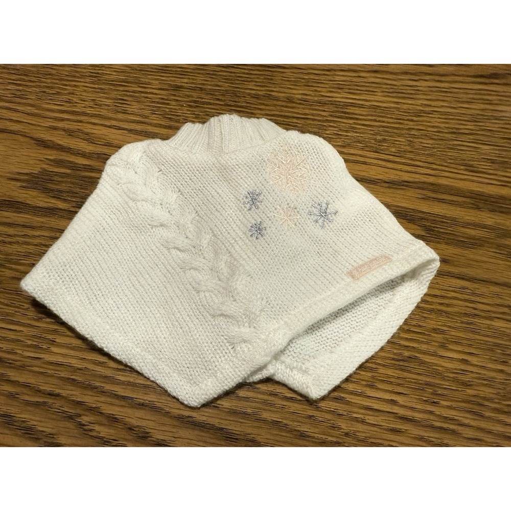 American Girl 18" Doll MyAG Knit Poncho Sweater Snowflake Cream